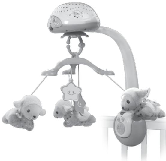 VTECH Lumi mobile Compte-moutons rose - mobile bébé - Lumi mobile Compte-moutons - 1