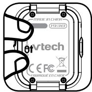 VTECH Montre digitale Kidizoom Smartwatch DX2 rose - Le curseur Batterie - 1