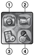 VTECH Montre digitale Kidizoom Smartwatch DX2 rose - Bouton Menu - 1