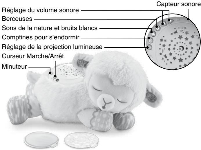 VTECH Manon, lumi mouton Nuit étoilée 3 en 1 - veilleuse en peluche - Manon, lumi mouton nuit étoilée - 2