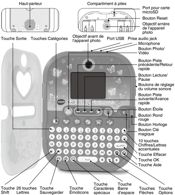 VTECH Journal intime electronique KidiSecrets Selfie Music - 1