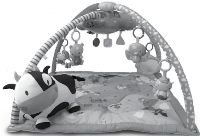 VTECH Lumi tapis des p'tits copains rose - tapis d'éveil - Lumi taps des P'tits Copains - 1
