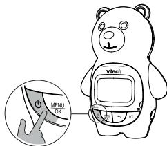 VTECH Babyphone Ourson Family BM2300B - Allumer / éteindre l'unité Parents - 1