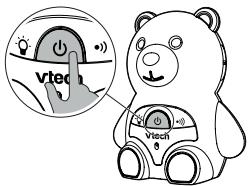 VTECH Babyphone Ourson Family BM2300B - Allumer / étéindre l'unité Bébé - 1