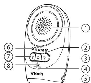 VTECH Babyphone Classic BM1120 - Ecoute-bébé audio - Fonctions de l'unité Parents - 1