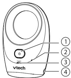VTECH Babyphone Classic BM1120 - Ecoute-bébé audio - Fonctions de l'unité Bébé - 1