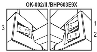 GORENJE BHP603E9X - ON/OFF lumières. - 2