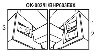 GORENJE BHP603E9X - ON/OFF becurilor. - 2