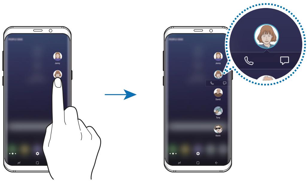 SAMSUNG GALAXY S8 SM-G955F - Contacter des personnes depuis le volet contacts favoris - 1