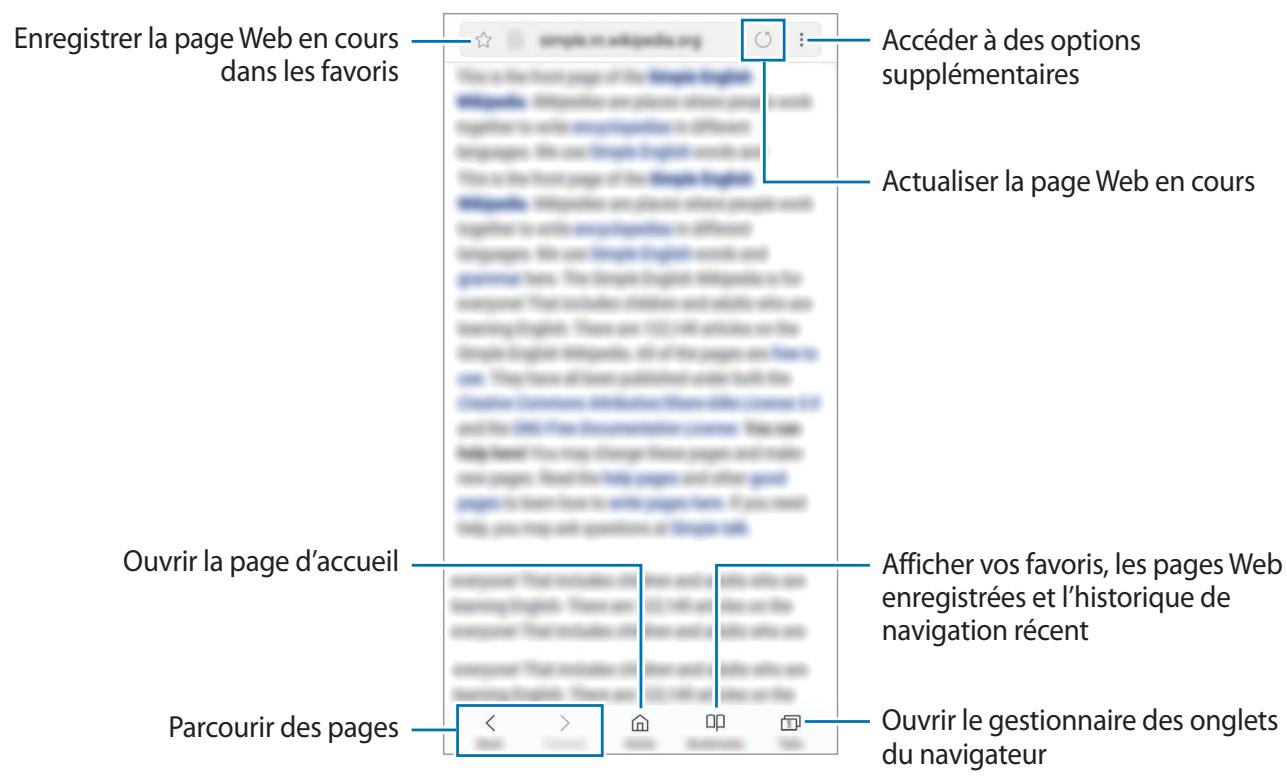 SAMSUNG GALAXY S8 SM-G955F - Parcourir des pages web - 1