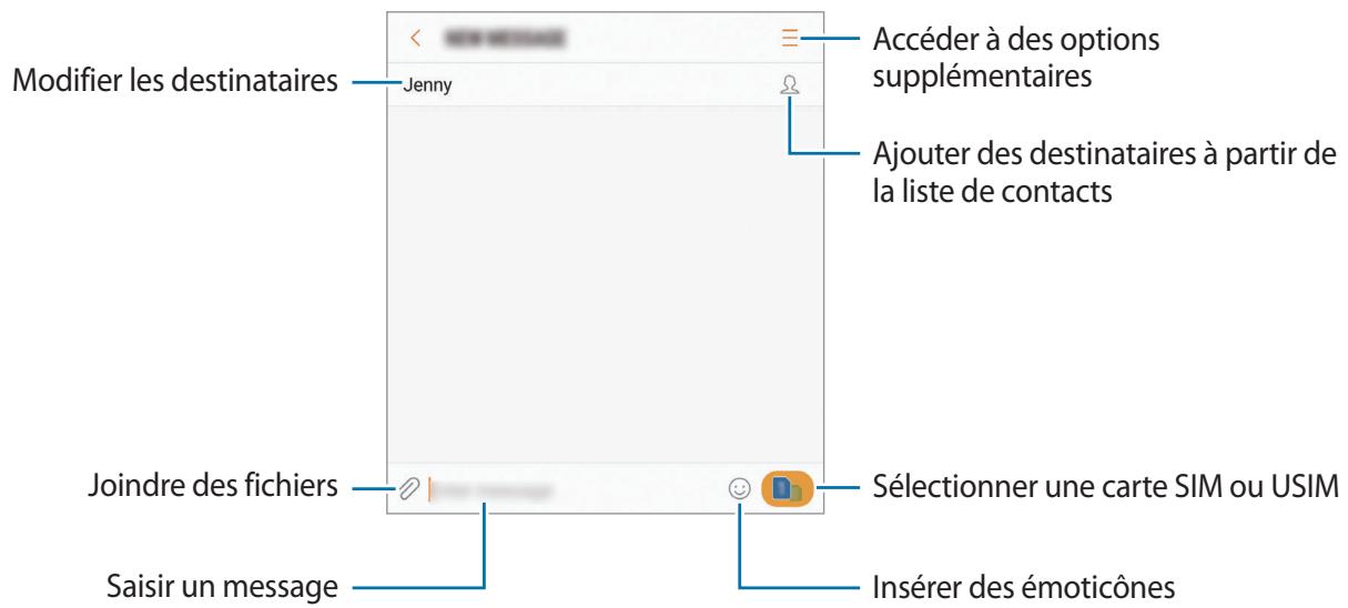 SAMSUNG GALAXY S8 SM-G955F - Envoyer des messages - 2