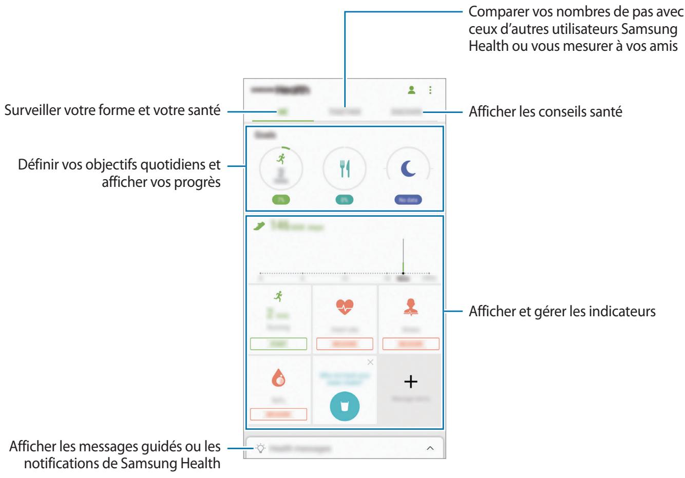 SAMSUNG GALAXY S8 SM-G955F - Utiliser samsung health - 2