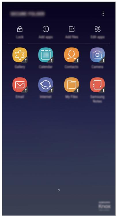 SAMSUNG GALAXY S8 SM-G955F - Dossier sécurisé - 1