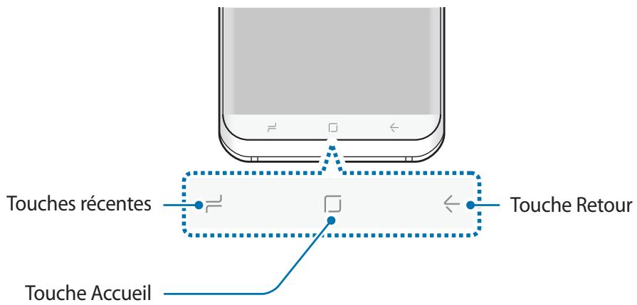 SAMSUNG GALAXY S8 SM-G955F - Barre de navigation (touches virtuelles) - 1