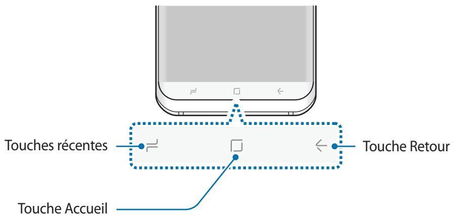 SAMSUNG GALAXY S8 SM-G955F - Touches virtuelles - 1
