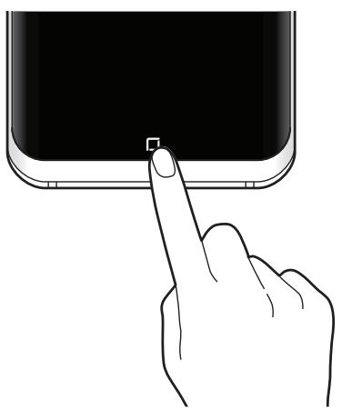 SAMSUNG GALAXY S8 SM-G955F - Allumer l'écran à l'aide de la touche accueil - 1