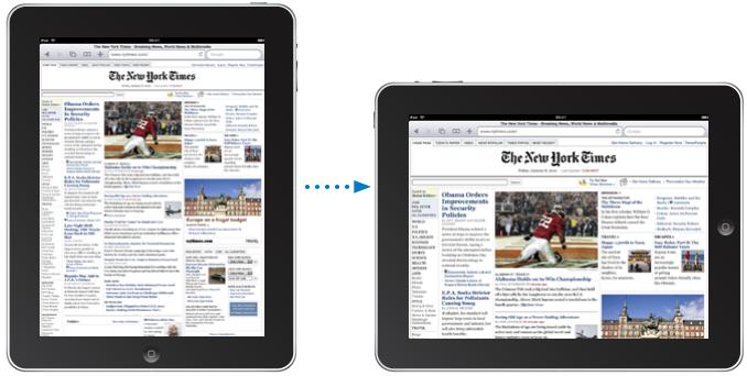 APPLE IPAD PRO - Affichage de pages web - 1