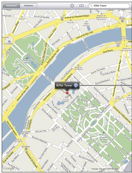 APPLE IPAD PRO - Recherche de lieux - 1
