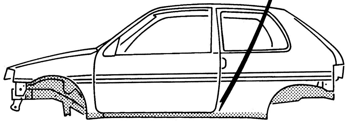 PEUGEOT 106 - Principales TOLES pre-protegées - 4