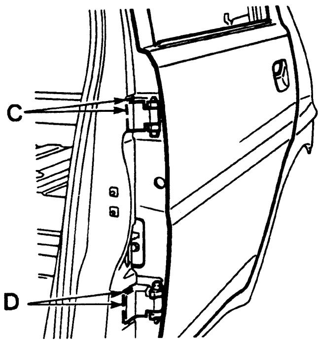 PEUGEOT 106 - POSE porte LORS d'un remplacement de CAISSE - 2