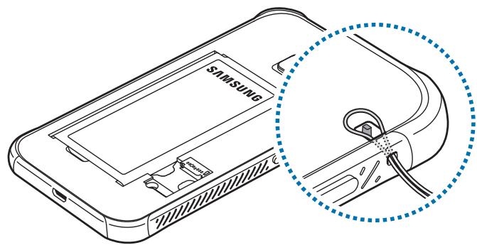 SAMSUNG GALAXY XCOVER 4 - Fixer une dragonne - 1