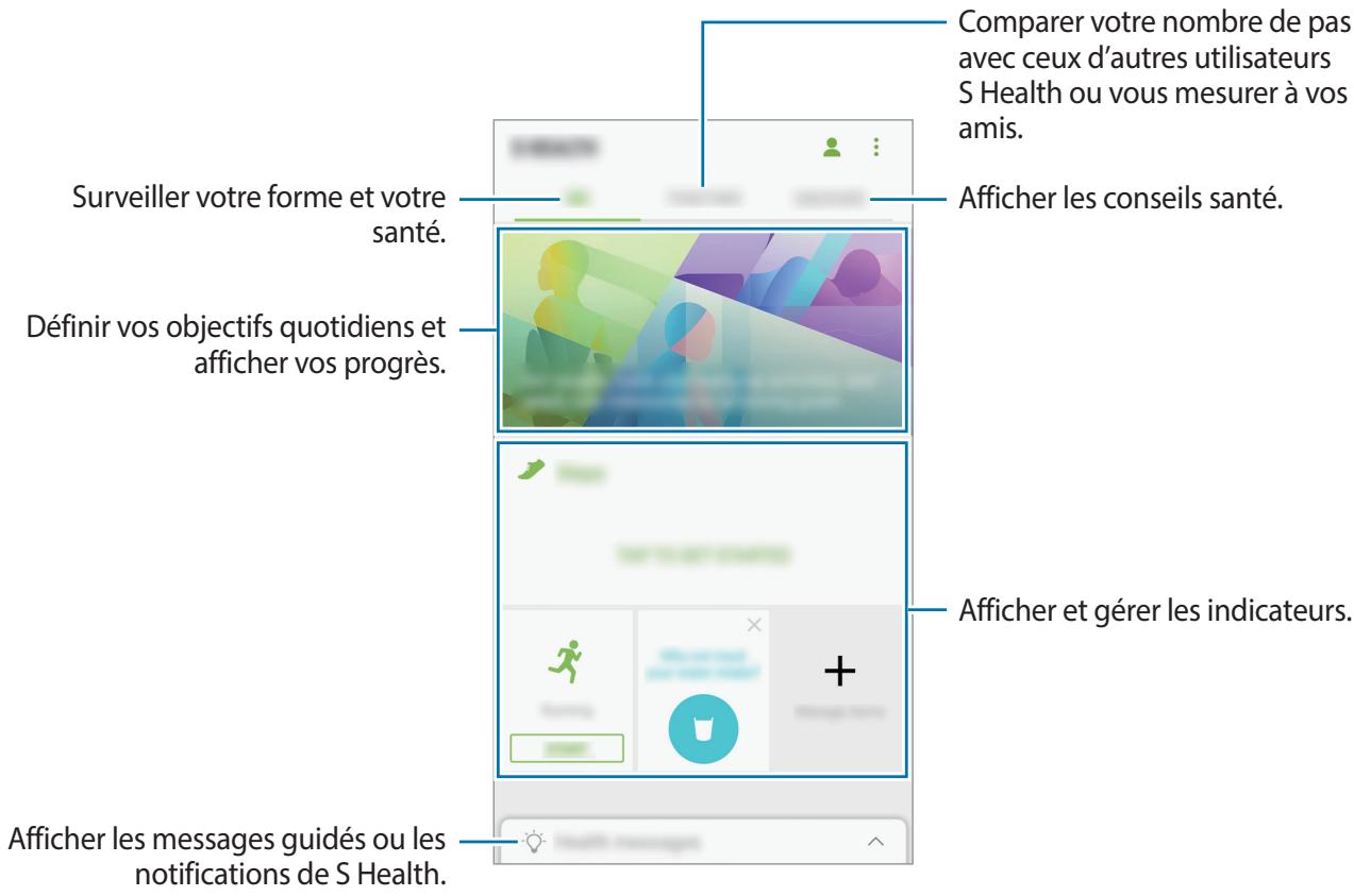 SAMSUNG GALAXY XCOVER 4 - Utiliser s health - 2