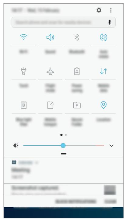SAMSUNG GALAXY XCOVER 4 - Utiliser les touches de paramétrage rapide - 2