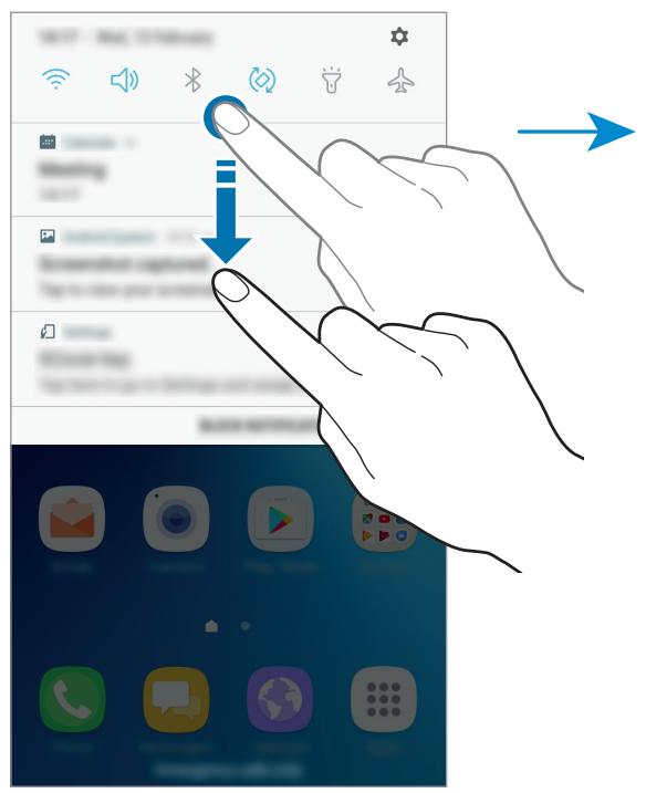 SAMSUNG GALAXY XCOVER 4 - Utiliser les touches de paramétrage rapide - 1