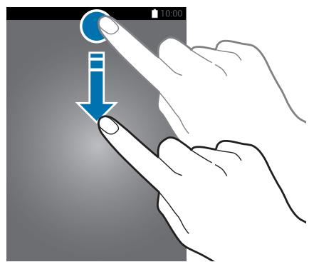 SAMSUNG GALAXY XCOVER 4 - Utiliser le volet des raccourcis - 1