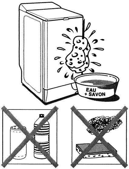 BRANDT PREMIA - Pour le nettoyage de toutes les pièces en plastique (tableau de commande, plinthe, etc...): - 1