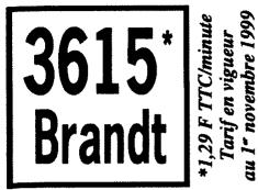 BRANDT LA9000T - Relations consommateur - 1