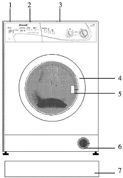 BRANDT WFC0515F - SECTION 3 : SPECIFICATIONS TECHNIQUES - 1