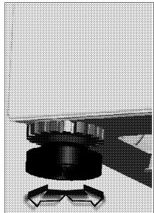 BRANDT WFC0515F - REGLAGE DES PIEDS - 2