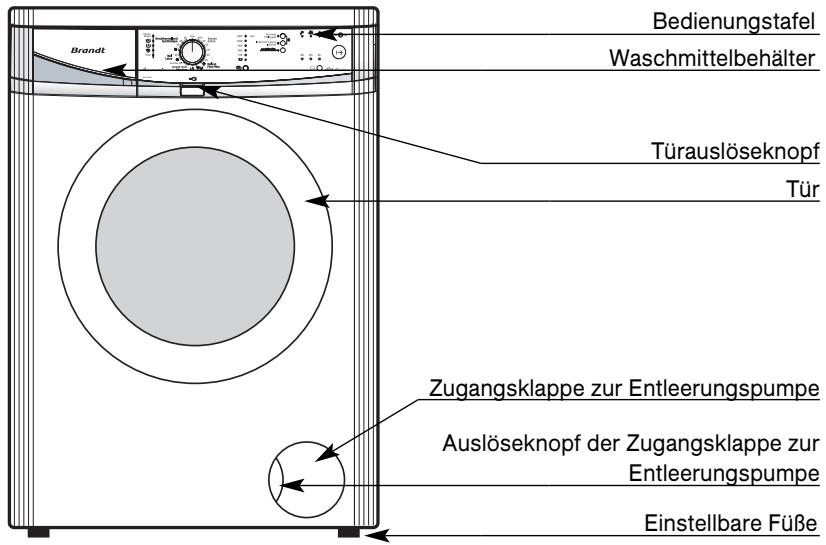 BRANDT WFH1466D - Gerätebeschreibung - 1