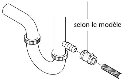 BRANDT WFH1565D - Raccordement fixe à un siphon : - 1