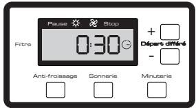 BRANDT EFE8331F - - Départ différé d'un programme : - 1
