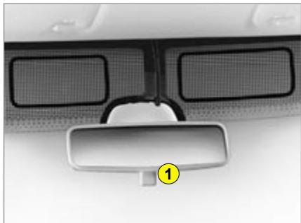 CITROEN C2 - Réglage du rétroviseur intérieur - 1