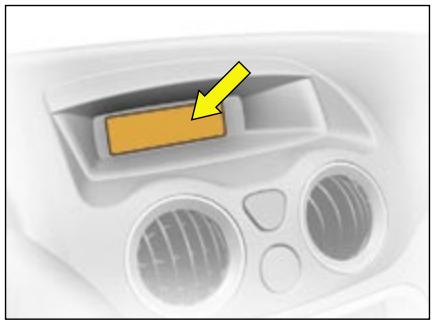 CITROEN C2 - Compte de bord (pour version avec montre digitale) - 1