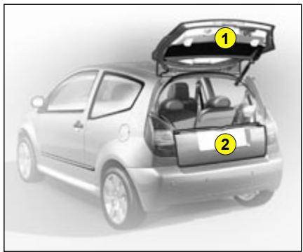 CITROEN C2 - Commande manuelle (mode de secours) - 2