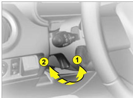 CITROEN C2 - Réglage manuel en hauteur du volant - 1