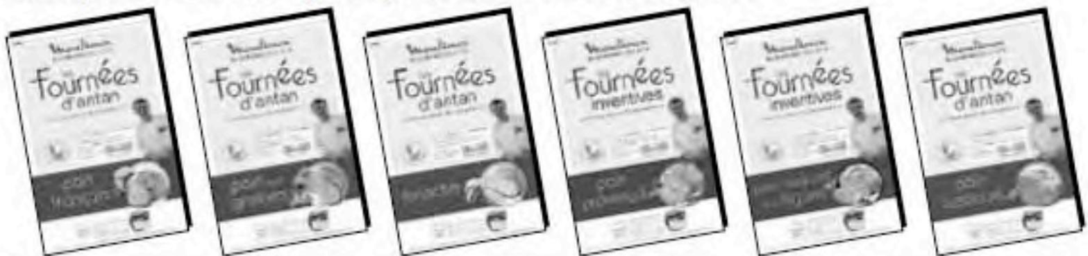 MOULINEX LA FOURNEE - Exemples de menus pour préparations boulangères - 1