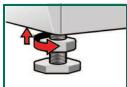 SIEMENS WD14H560FF/01 - Horizontaliser le lave-linge séchant avec un niveau à bulle - 3