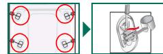 SIEMENS WD14H560FF/03 - Incorporation des cales de transport : - 1