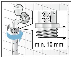 SIEMENS WD14H462FF - Pression optimale dans le réseau d'eau : 100-1000 kpa (1-10 bar) - 1