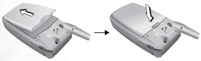 SIEMENS A500 - Installing a Battery and Charging the Phone - 1