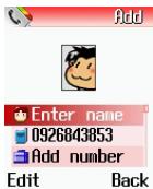 SIEMENS A500 - Adding Contacts to the Phone Book - 2