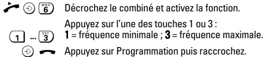 SIEMENS EUROSET 2020 - ☐ Régler la fréquence de la sonnerie - 1