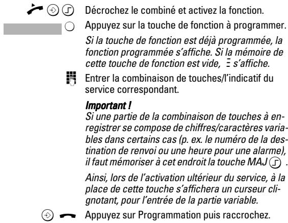 SIEMENS EUROSET 2020 - Programmer/modifier les touches de fonction - 1