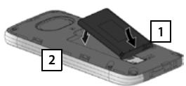 SIEMENS GIGASET SL930A - Insertion de la batterie - 2
