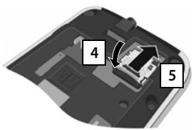 SIEMENS GIGASET SL930A - Insérer la carte SD (non fournie) - 4